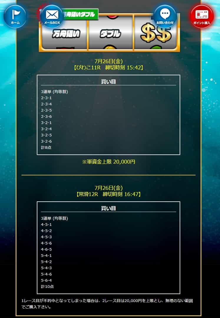 BLUEOCEAN(ブルーオーシャン) 的中 万舟