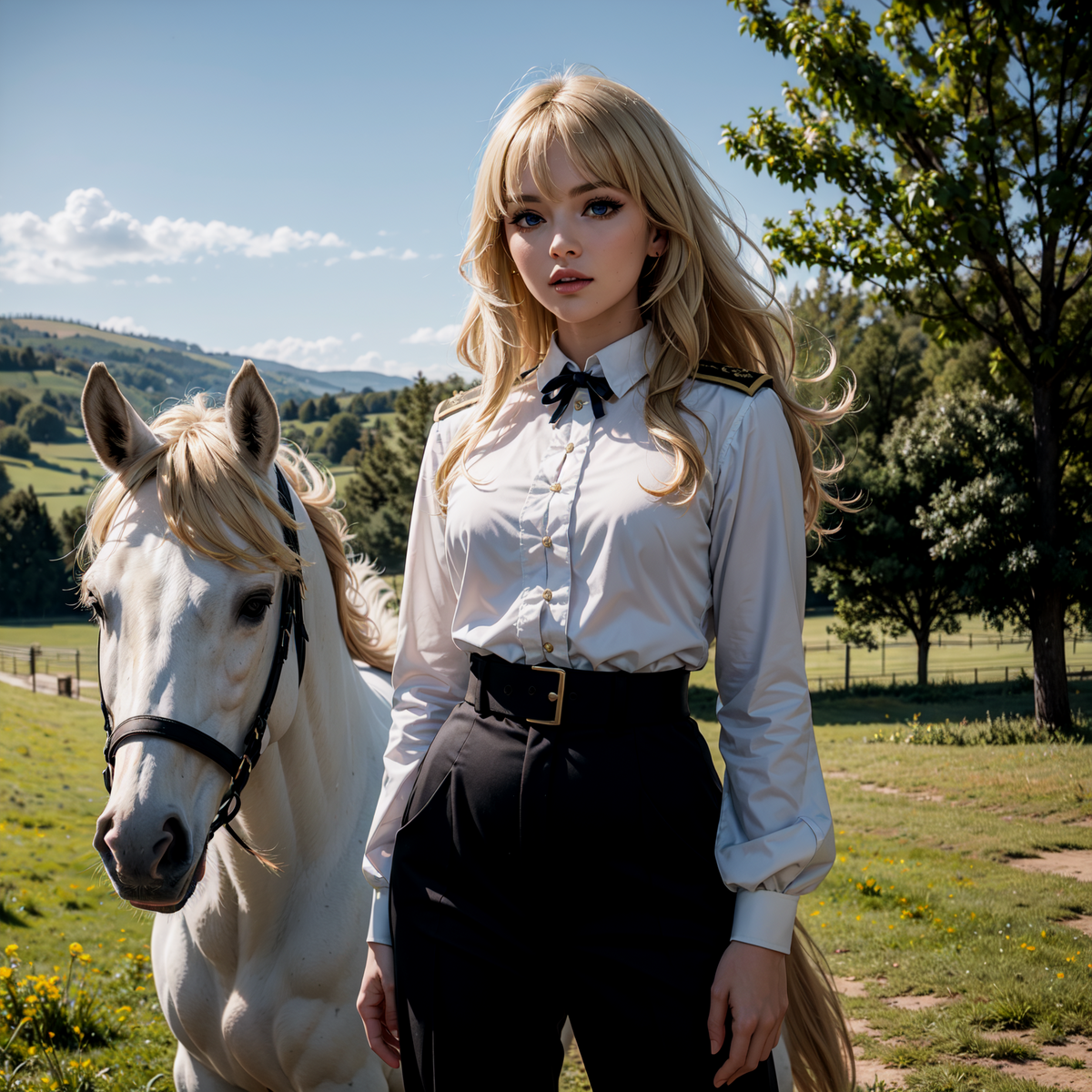 オスカル・フランソワ・ド・ジャルジェ実写化してみた - Retro AI Stadio