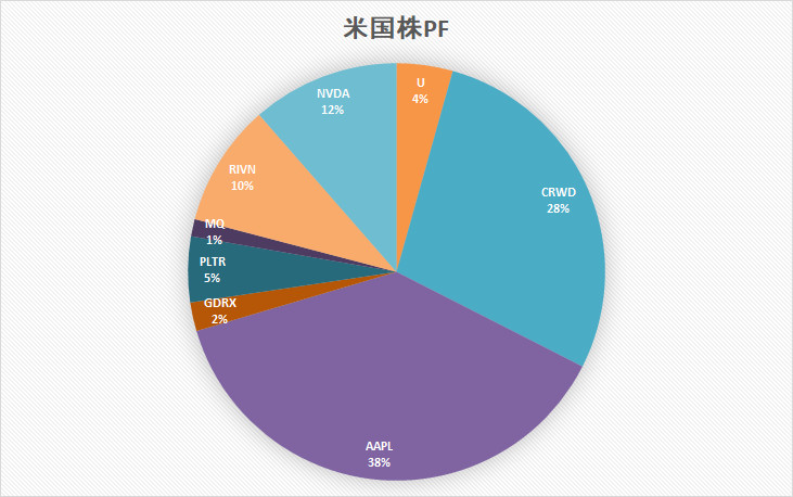 米国株　ポートフォリオ