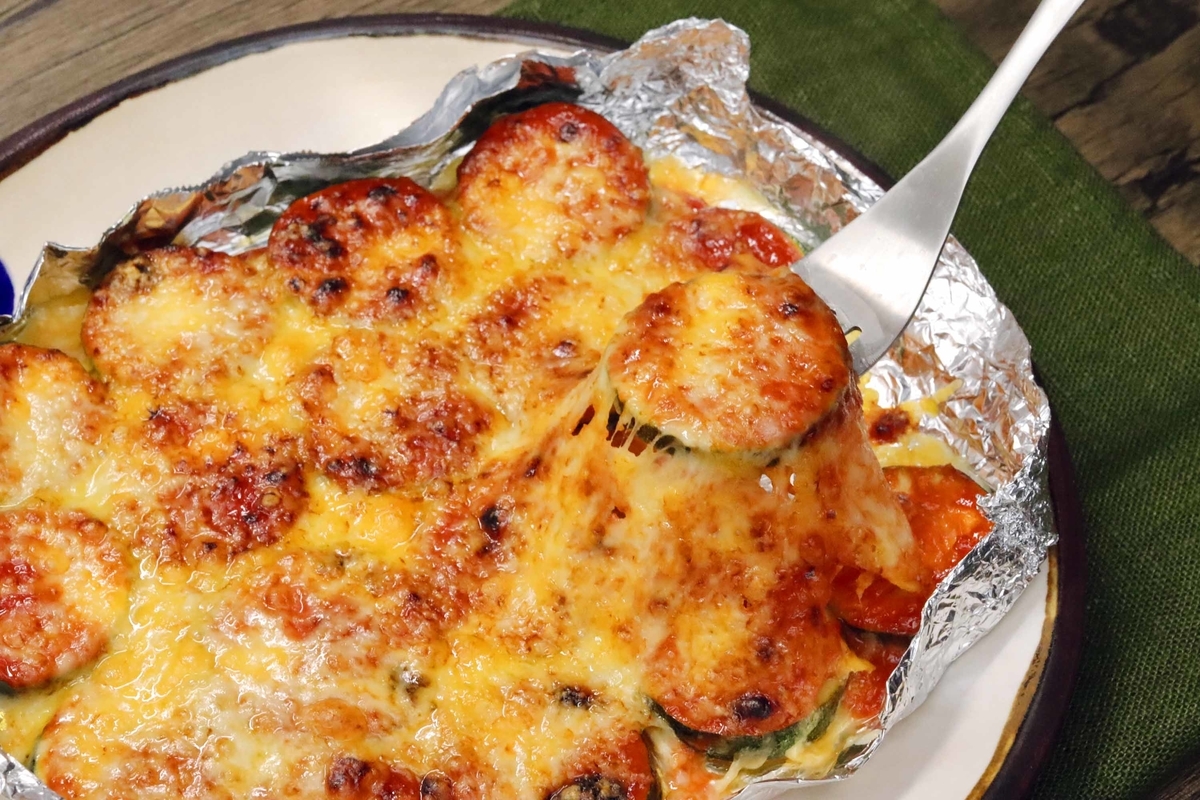 魚焼きグリルやトースターで ジューシーズッキーニピザ Bokuの簡単ンまい飯ブログ