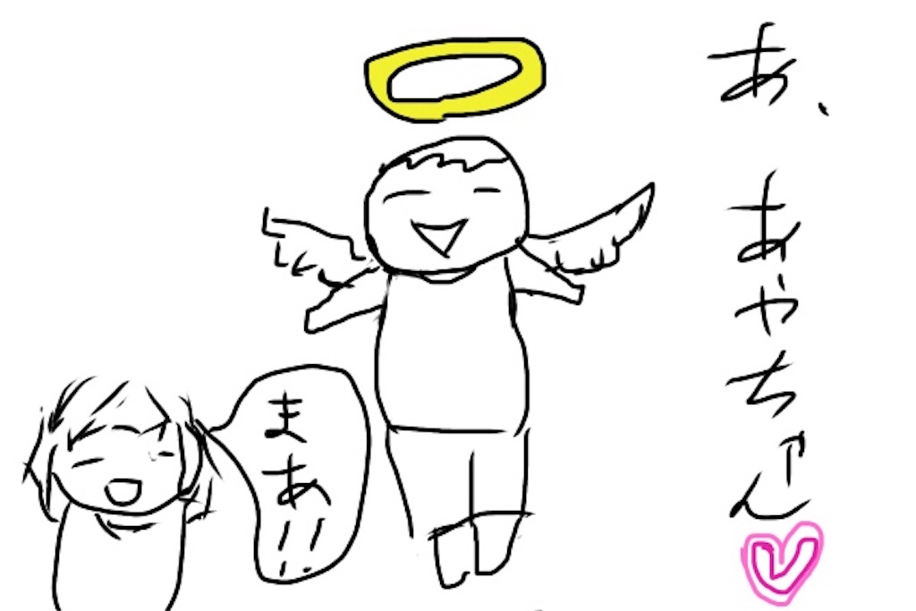 昇天のイラスト