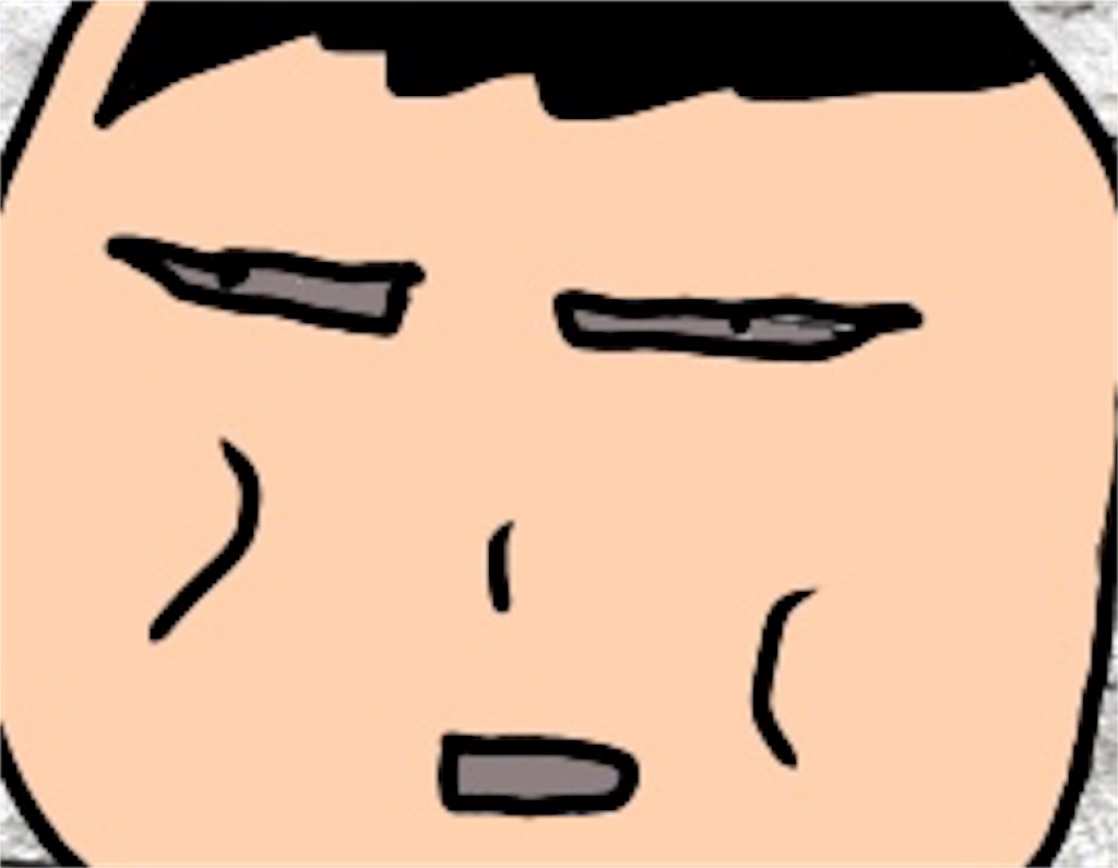 干からびた目の父親