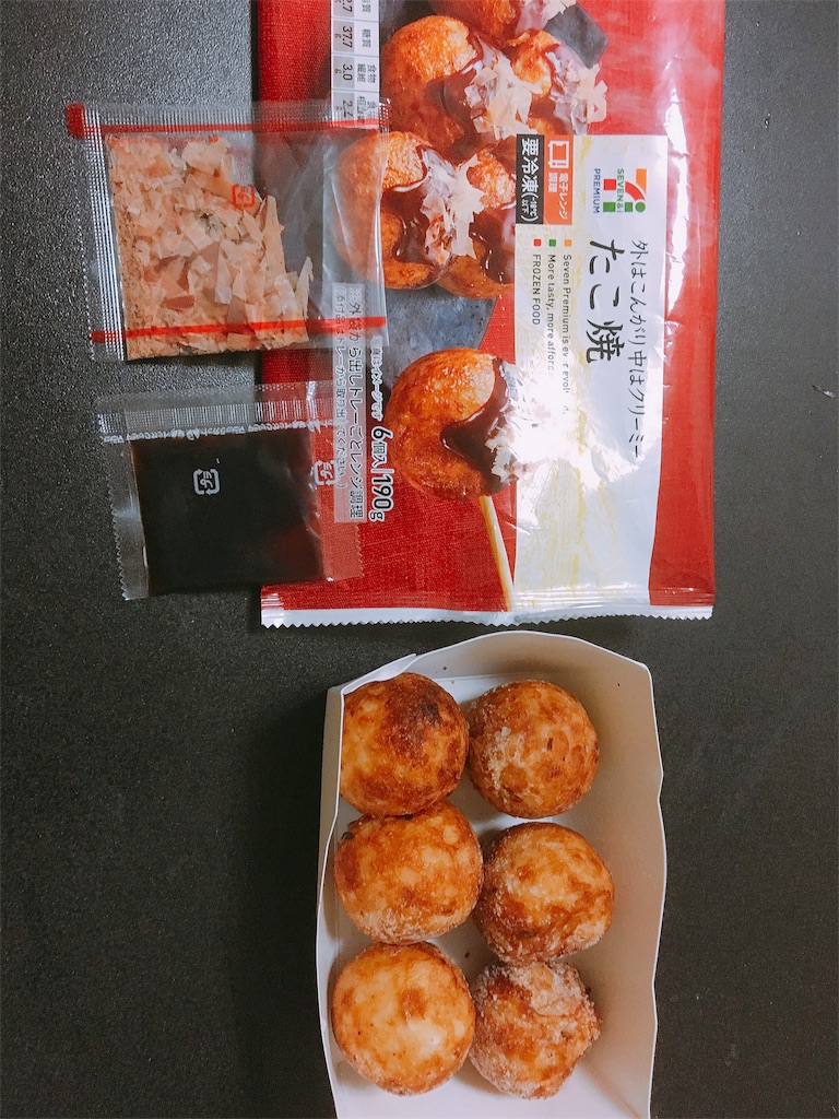 セブンイレブンの冷凍食品(たこ焼き)