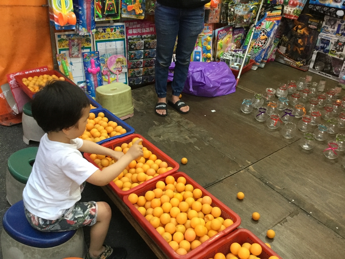 ピンポン玉入れゲーム