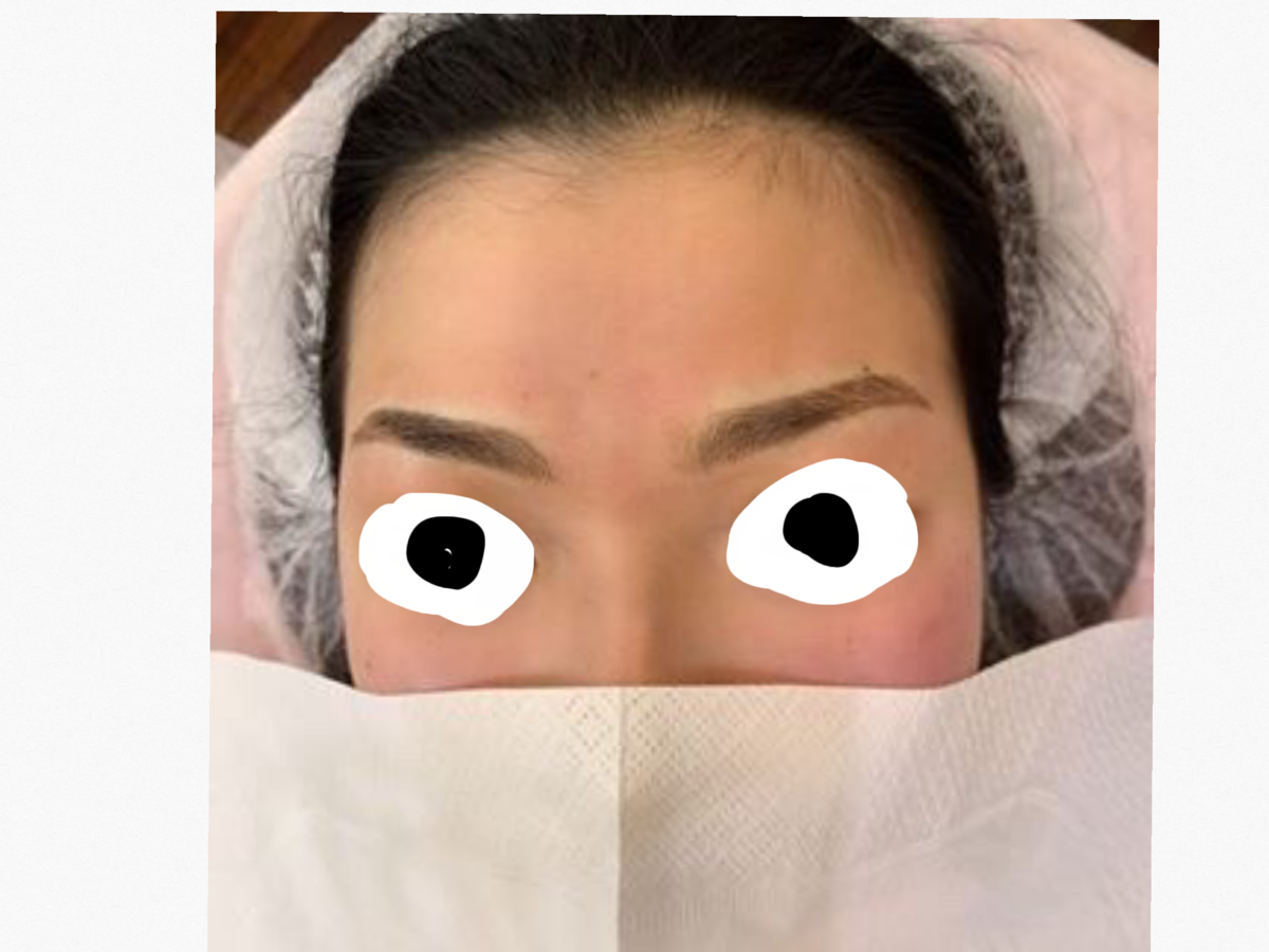 アートメイク 眉タトゥー 体験 痛みは リタッチに行かないとどうなる 実際の費用 Max濃い時の写真と4ヵ月後の現在 ボナブロ
