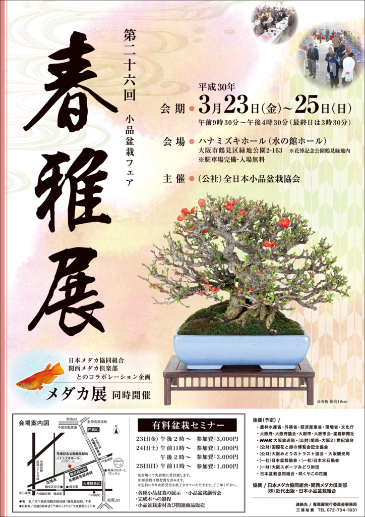 イベント告知 2月 3月の盆栽イベント 今シーズン最後 Bonsai Labo 盆栽ラボ 凜 係の者の日記