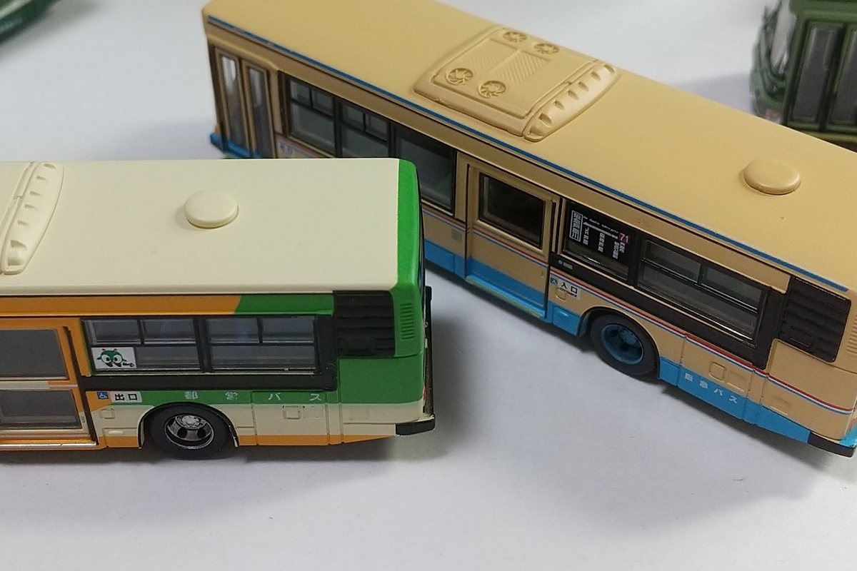 バスコレクション 改造品 バスコレクション 第32弾 日野の初期ノンステップバス編 - 青リボン