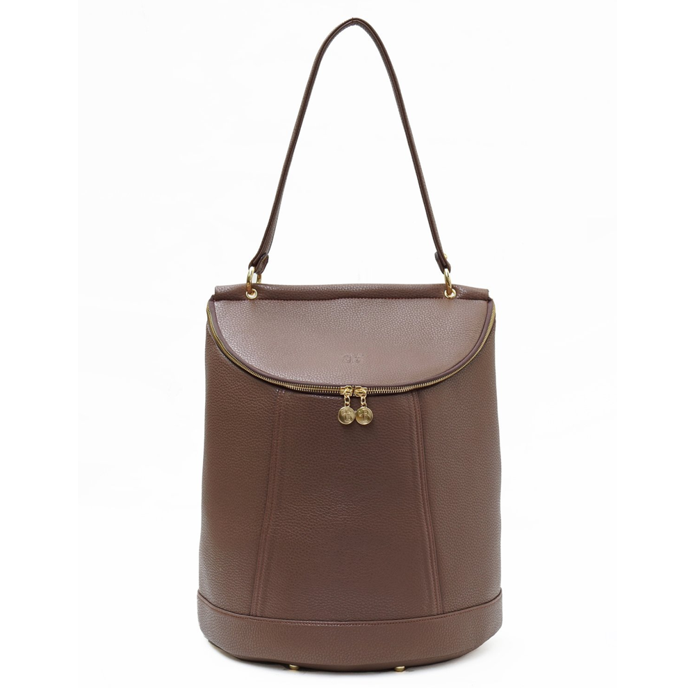 Demilune vegan leather rucksack