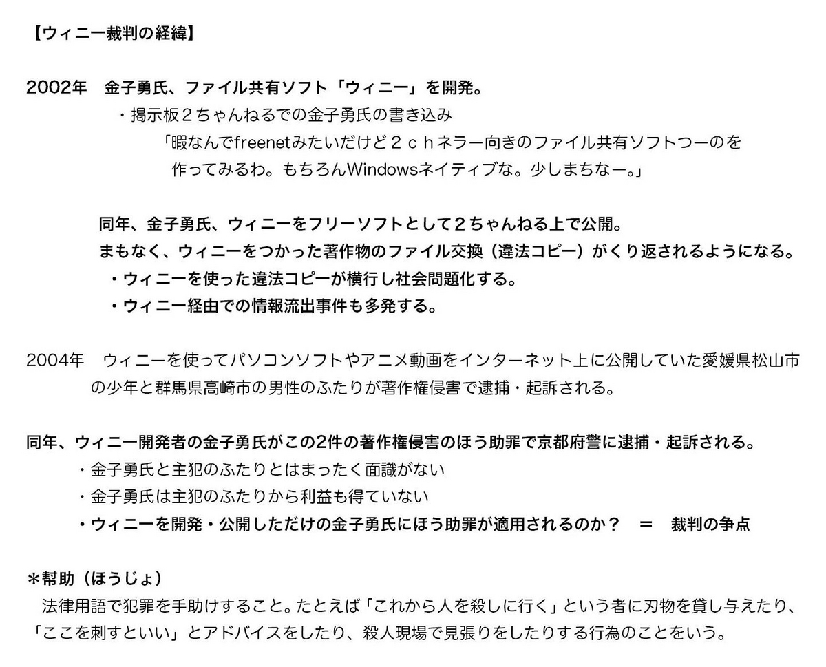 ウィニー裁判 - box96