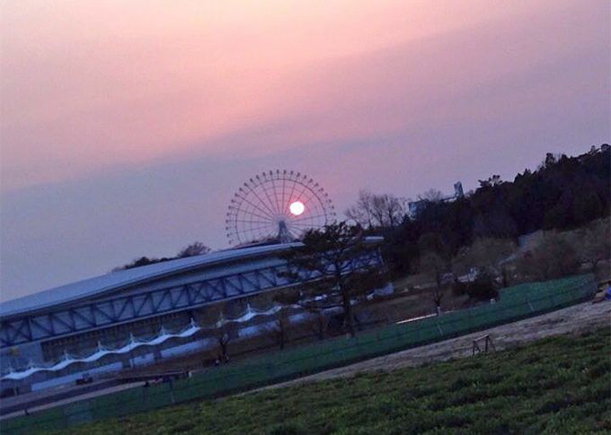 モリコロパークの夕日