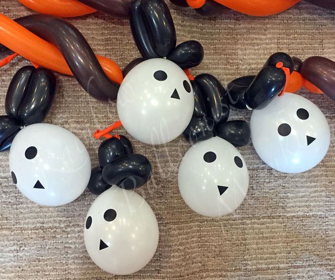 にじいろ風船師みずきのバルーンアート体験教室のハロウィンのおばけ