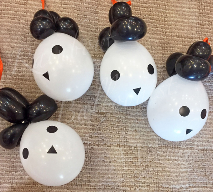 にじいろ風船師みずきのバルーンアート体験教室のハロウィンのおばけ
