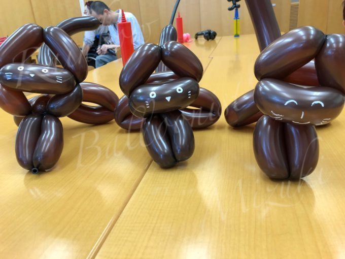 にじいろ風船師みずきのバルーンアート体験教室の黒猫
