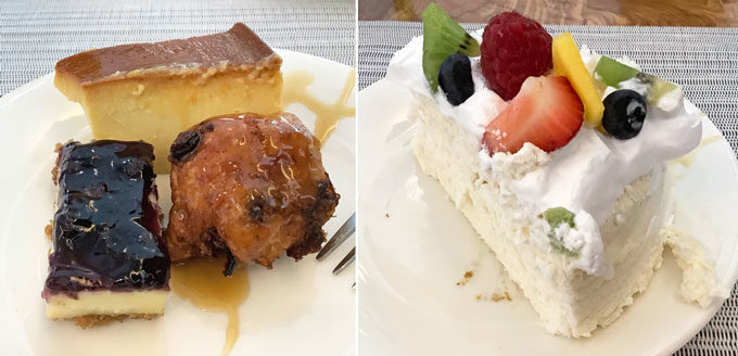 パームレストランのスイーツ