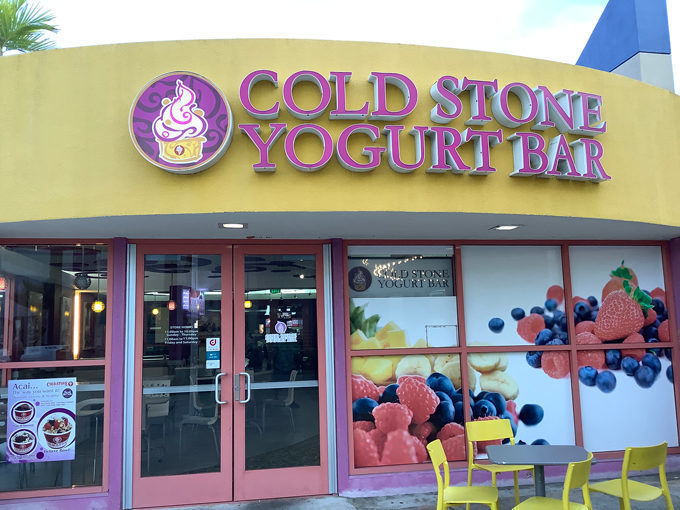 Cold stone yogurt bar