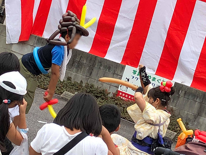 バルーンアートの刀