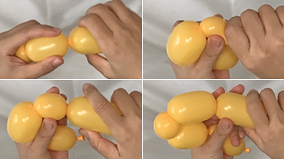 バルーンアートのテディベア