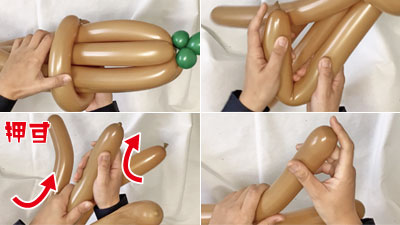 バルーンアートのほうき