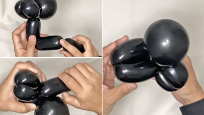 バルーンアートの黒ネコ バルーンアートの黒ネコ
