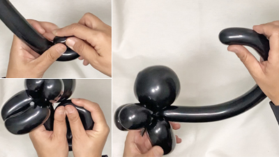 バルーンアートの黒ネコ バルーンアートの黒ネコ