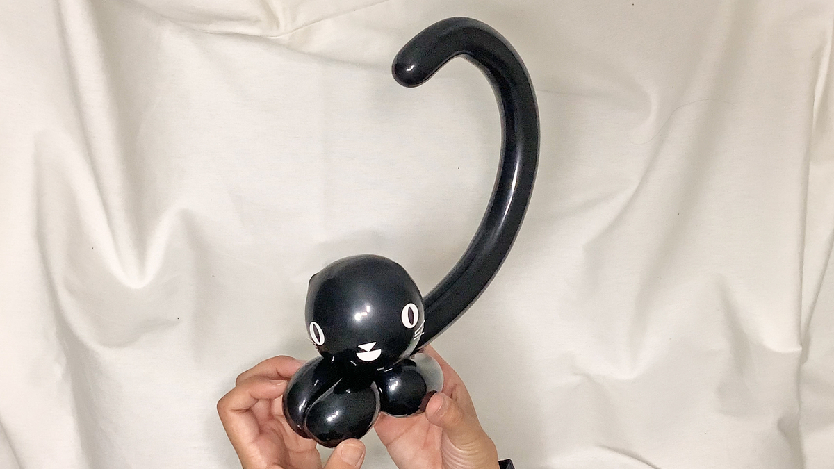 バルーンアートの黒ネコ バルーンアートの黒ネコ
