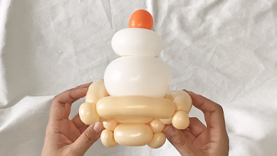 バルーンアートの作り方〜鏡もち編① - にじいろふうせん