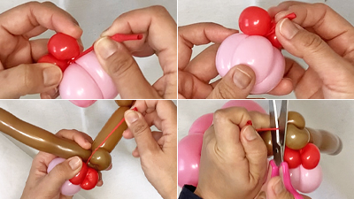 バルーンアートの梅 バルーンアートの梅