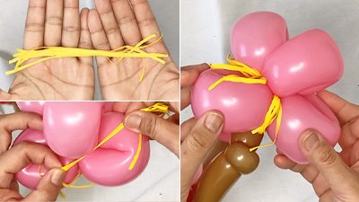 バルーンアートの梅 バルーンアートの梅