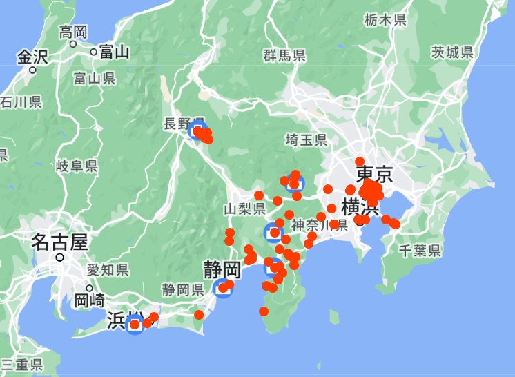 2023年行ったところ