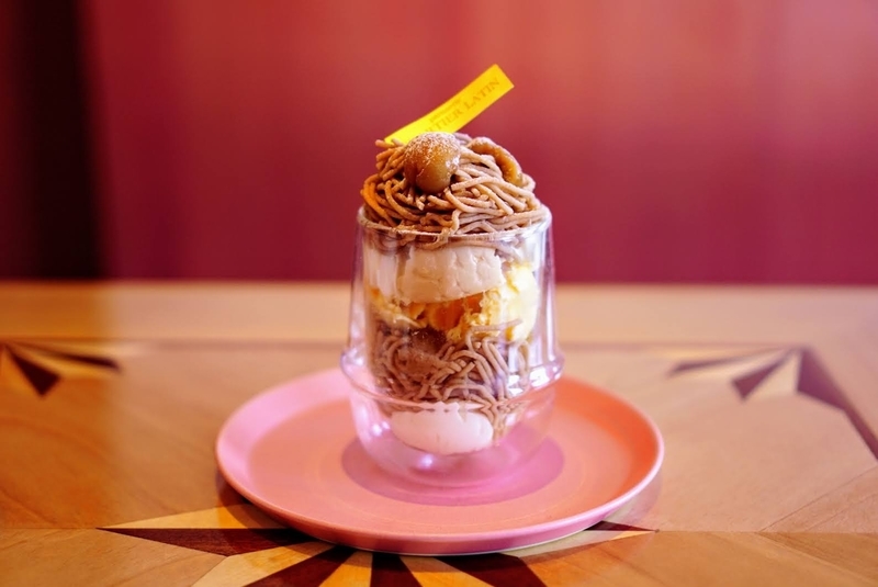 カルチェラタンのイートイン限定グラスモンブラン