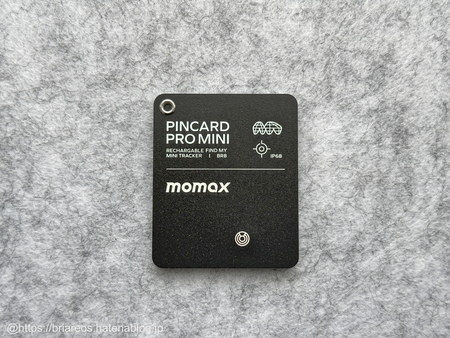 MOMAX 紛失防止タグ カード Pincard Pro Mini【充電式】 - memento
