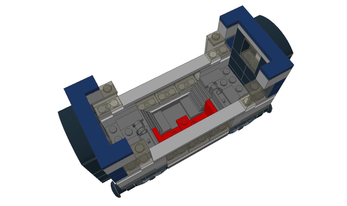 Double-decker passenger car