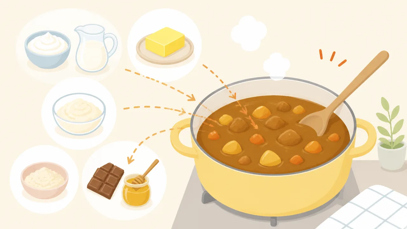 カレーが辛すぎたときの対処法|まろやかに甘くするコツ