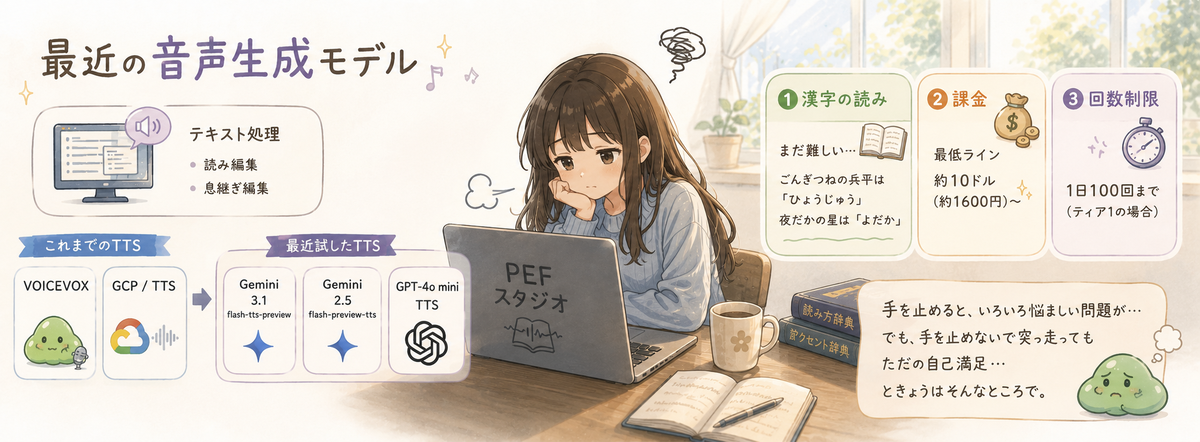 AI音声生成に置いてけぼりの女性がノートPCに齧り付いている
