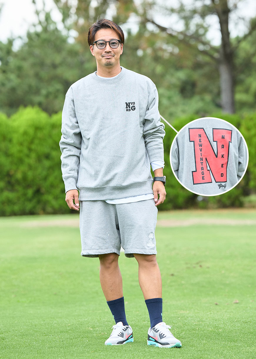 【新品】NEW VINTAGE GOLF スウェット×パンツ　セットアップ　M 新品】NEW VINTAGE GOLF スウェット×パンツセットアップM