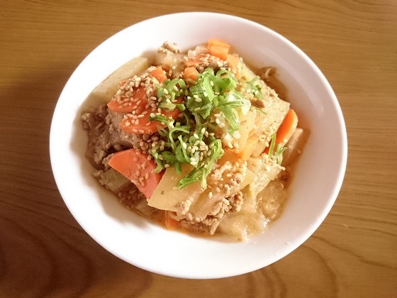 【冬瓜レシピ】冬瓜とひき肉の炒め煮