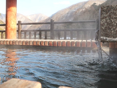 湯西川温泉　湯西川 水の郷の足湯