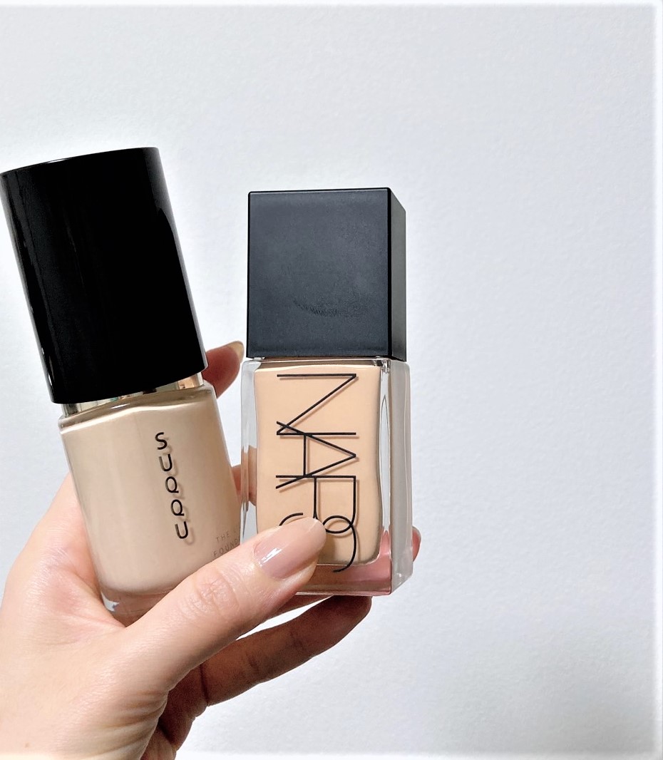 SUQQUとNARS　リキッドファンデ比較