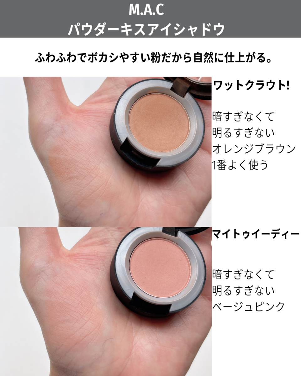 MAC 下まぶたにおすすめアイシャドウ