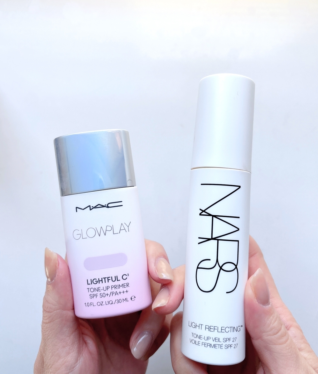 M･A･CとNARS トーンアップ下地　比較