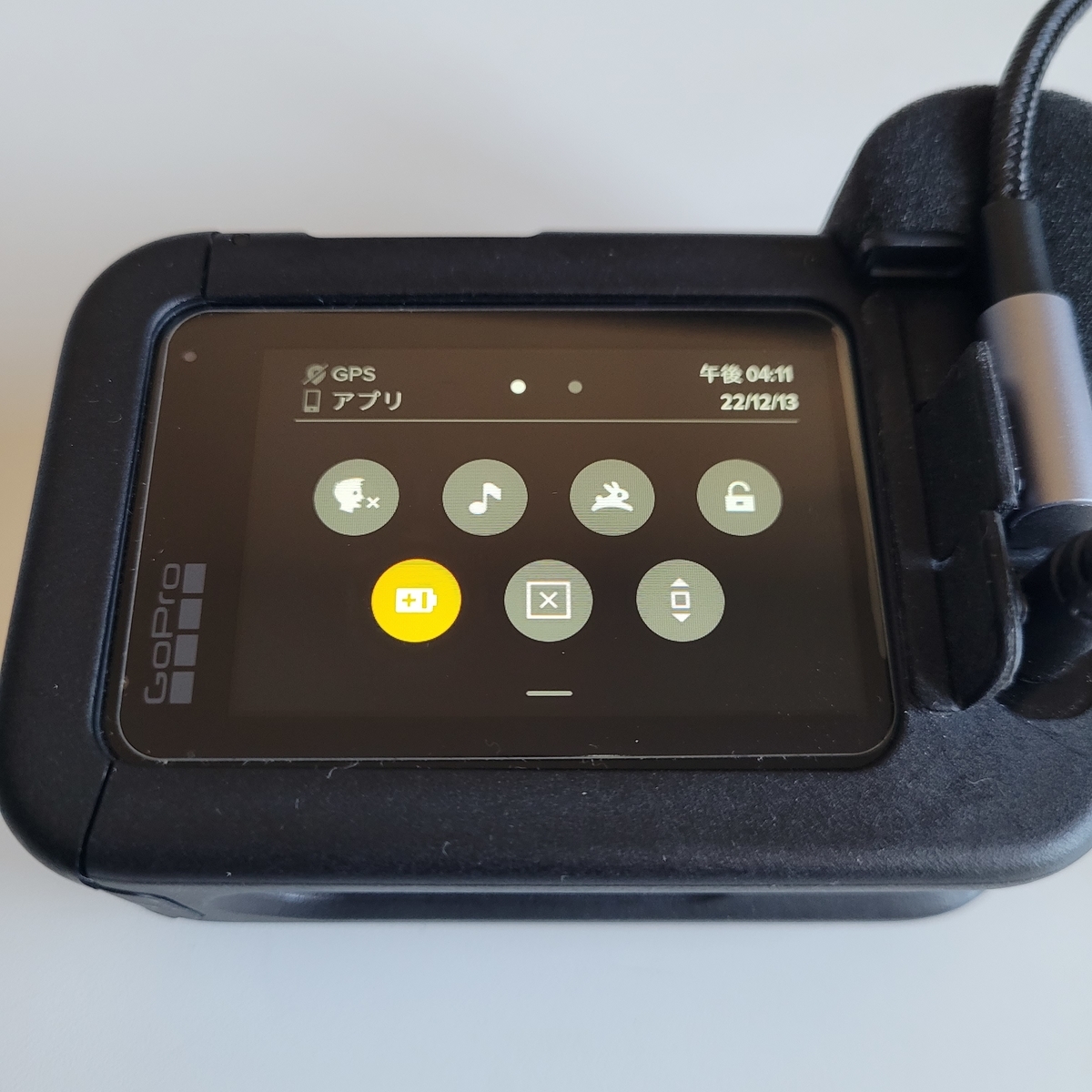 GoProダッシュボード画面