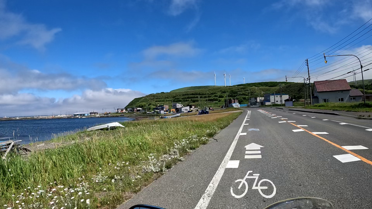 宗谷丘陵の風車が回る