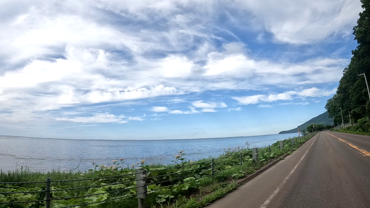 サロマ湖どーん