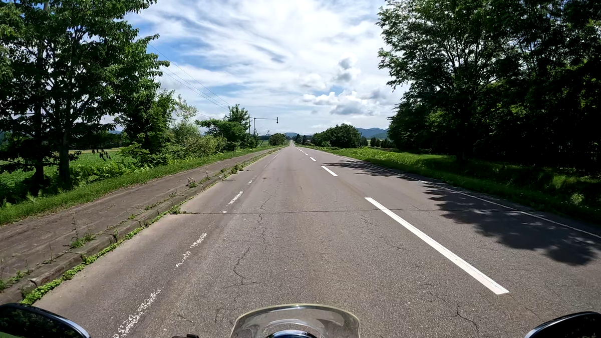 直線道路 和琴半島