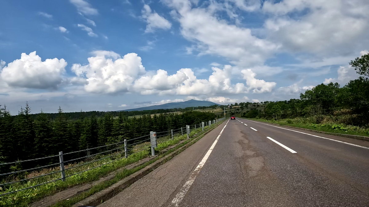 美幌峠を美幌町に