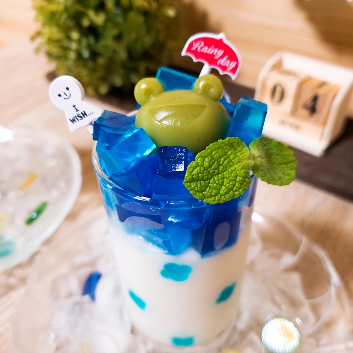 紫陽花ゼリー - 低糖質なお菓子たち