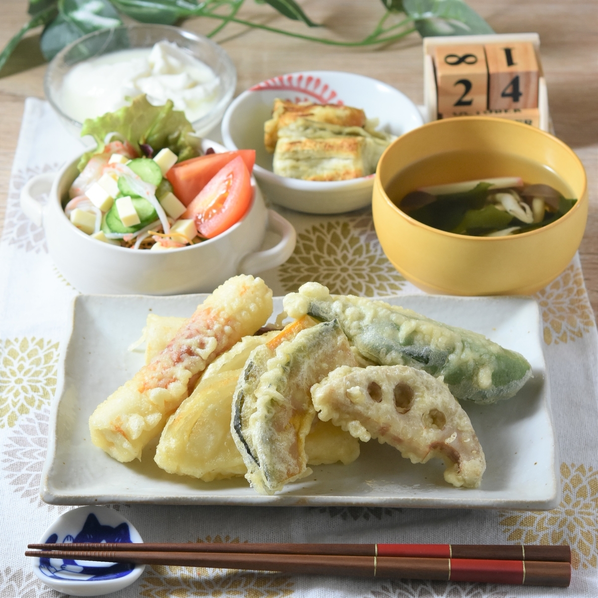 今日の晩ごはん 11月24日 天麩羅って難しいです - すずめの