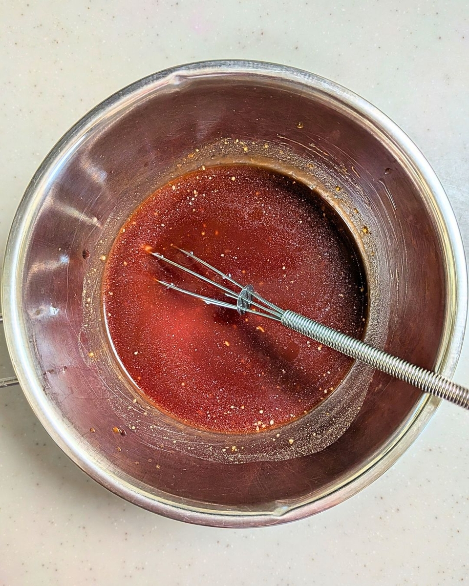 合わせ調味料を作る工程