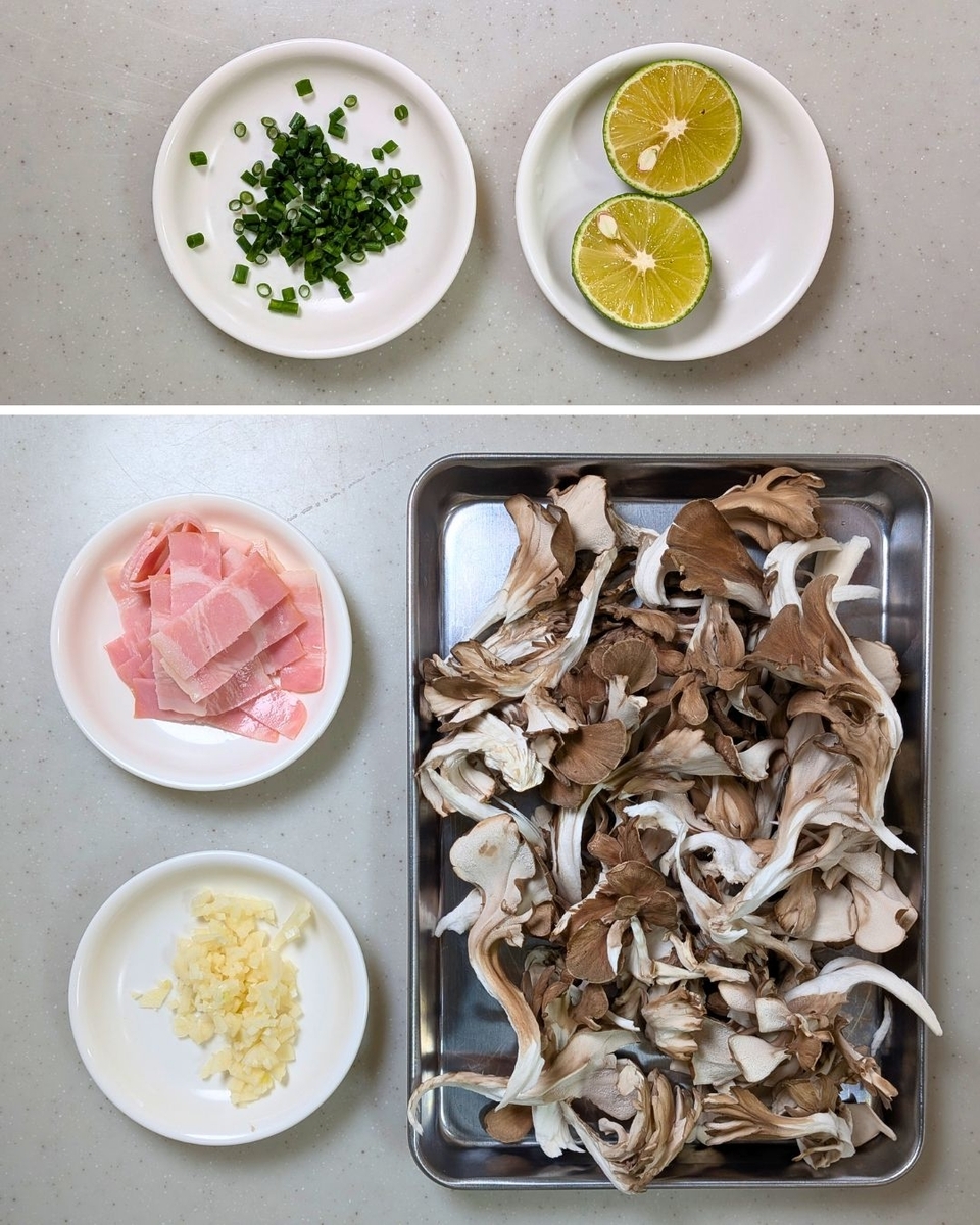材料の下ごしらえの工程