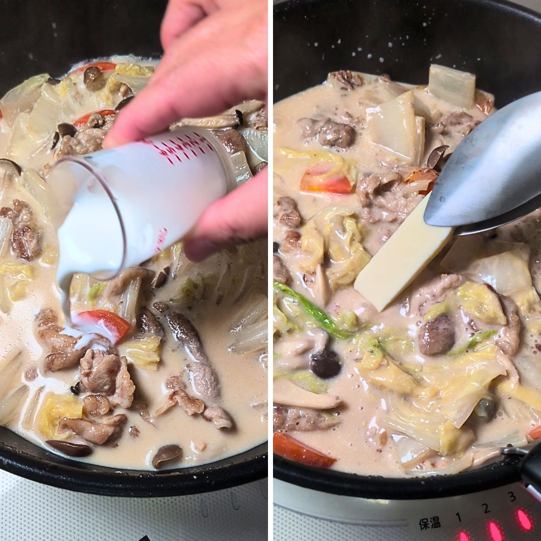 バターを加えて仕上げるとろ旨なクリーム煮